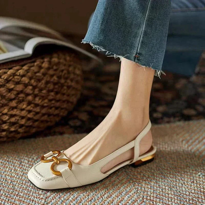 CAMILA | ORTHOPEDIC LEATHER BUCKLE SANDALS