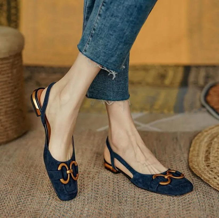 CAMILA | ORTHOPEDIC LEATHER BUCKLE SANDALS