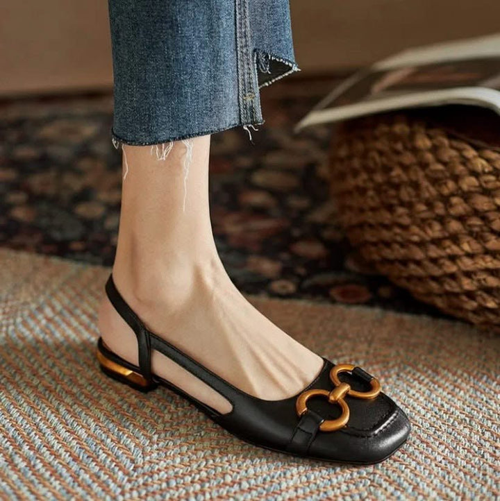 CAMILA | ORTHOPEDIC LEATHER BUCKLE SANDALS