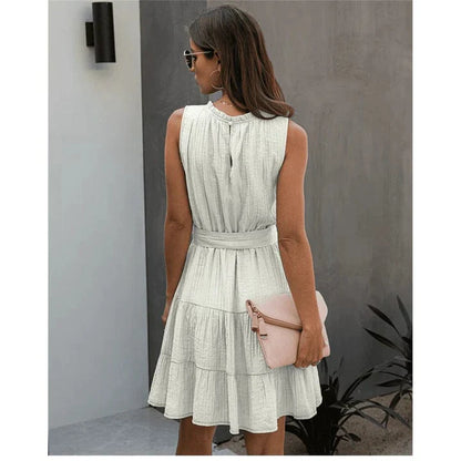 Jill™ - Chique Korte Ibiza Jurk Wit