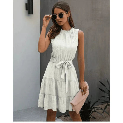 June™ Chique Korte Ibiza Jurk Wit