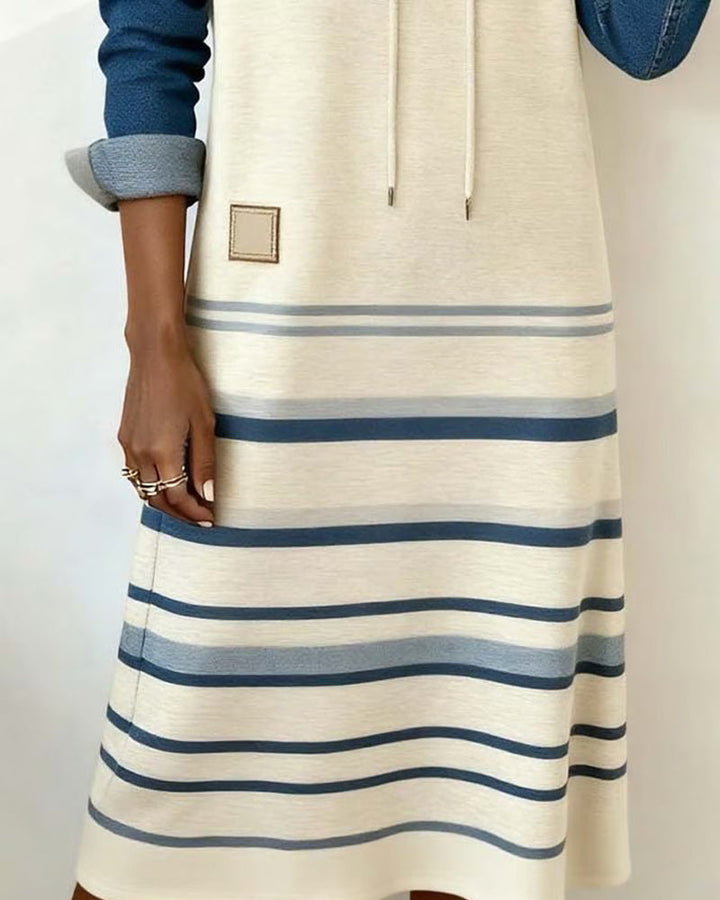 Camila™ | Striped Hooded Dress