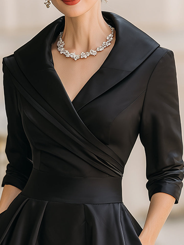 Maya™ | Satin midi dress