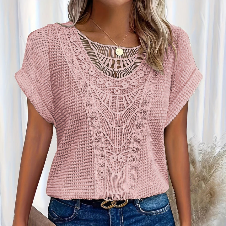 Flora™ |  Detailed Knitted Top