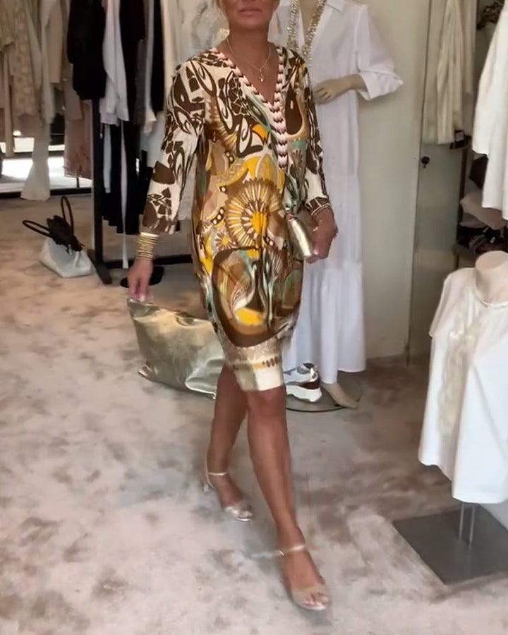 Fia | Vibrant dress with striking pattern and bright design