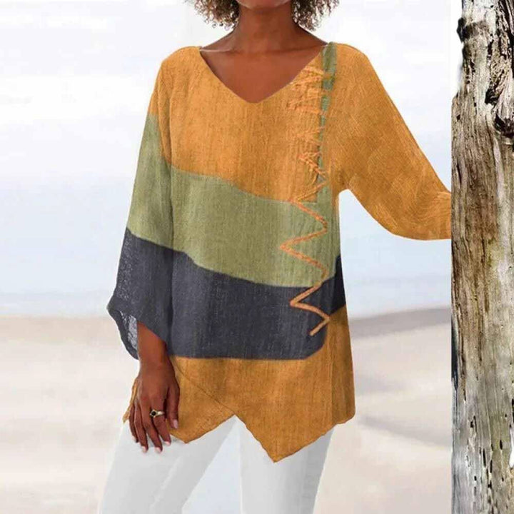 Eli | Tri-Color Shirt with Tummy Coverage