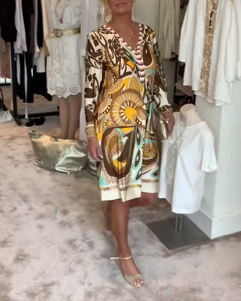 Fia | Vibrant dress with striking pattern and bright design