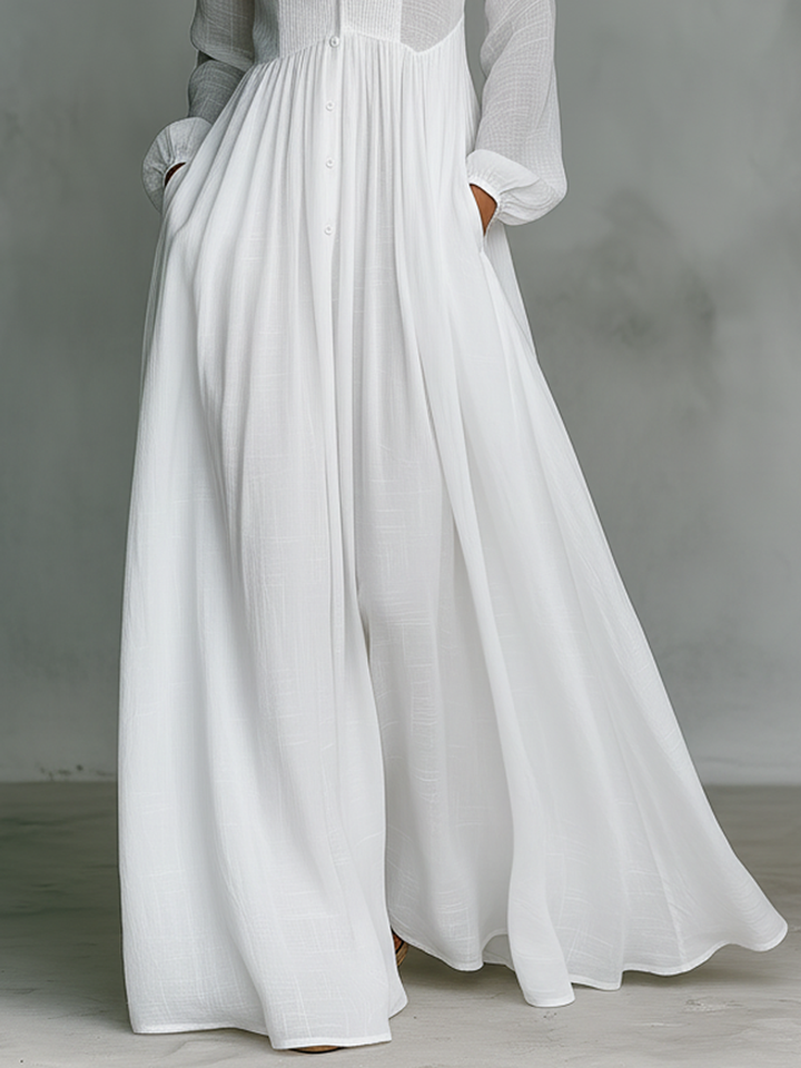 Serena™ | Maxi dress with front buttons