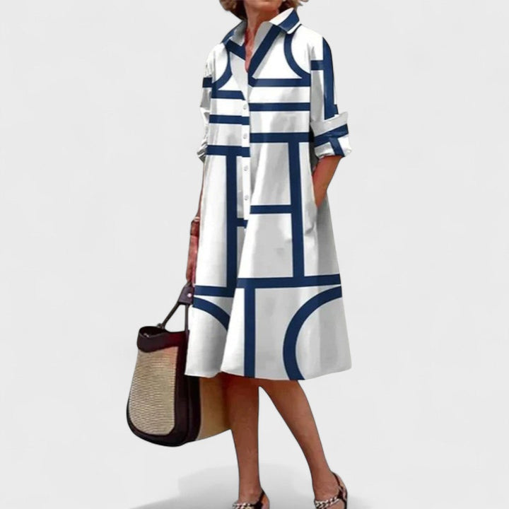 Stella - Geometrically Elegant Dress