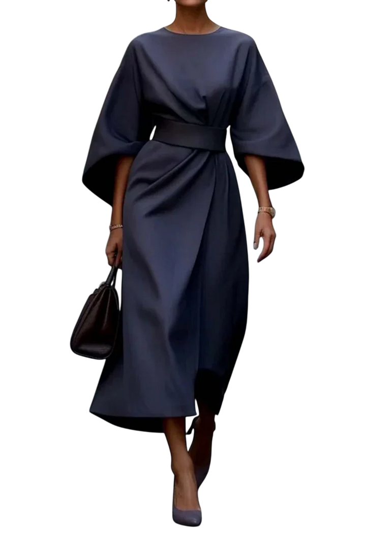 Matzliah™ | Elegant dress with lantern sleeves