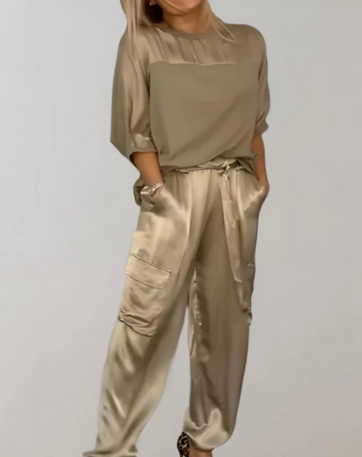 Finley - Silky Soft Cargo Lounge Set
