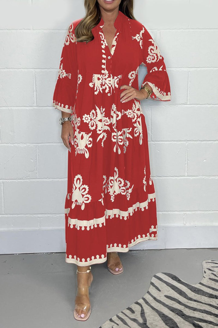 Aisling | Long maxi dress with print