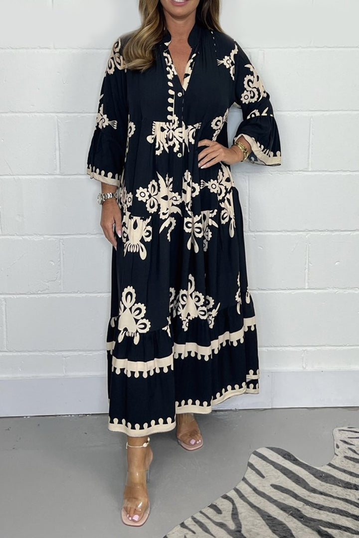 Aisling | Long maxi dress with print