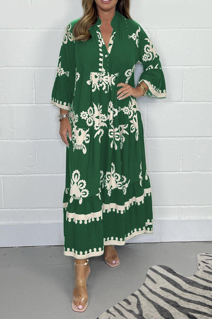 Aisling | Long maxi dress with print