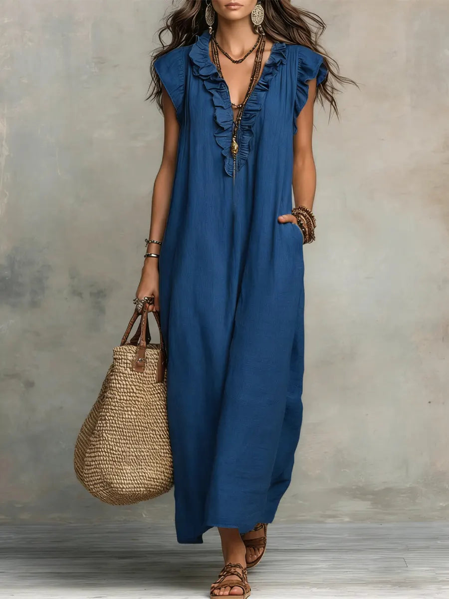 Carmela™ – Long Dress with Ruffles