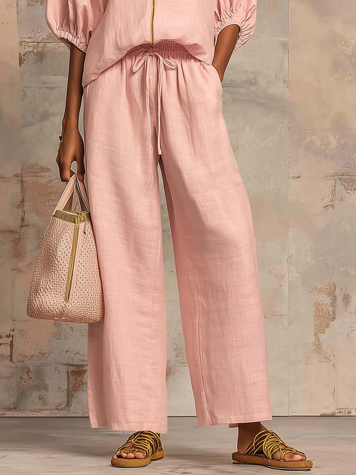 Enrichetta™ – Casual Chic Set with Blouse and Pants