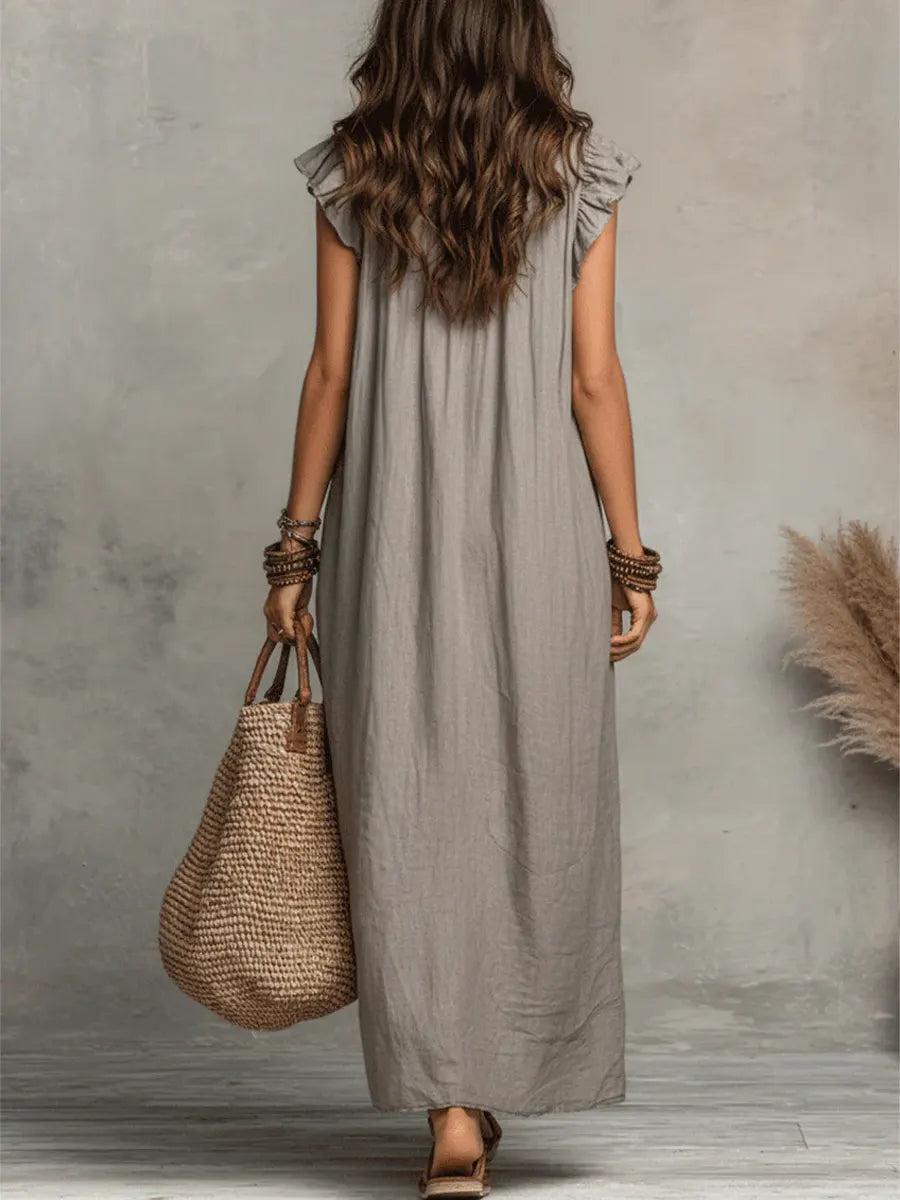 Carmela™ – Long Dress with Ruffles