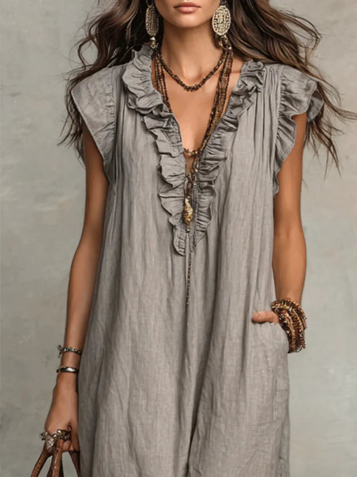 Carmela™ – Long Dress with Ruffles