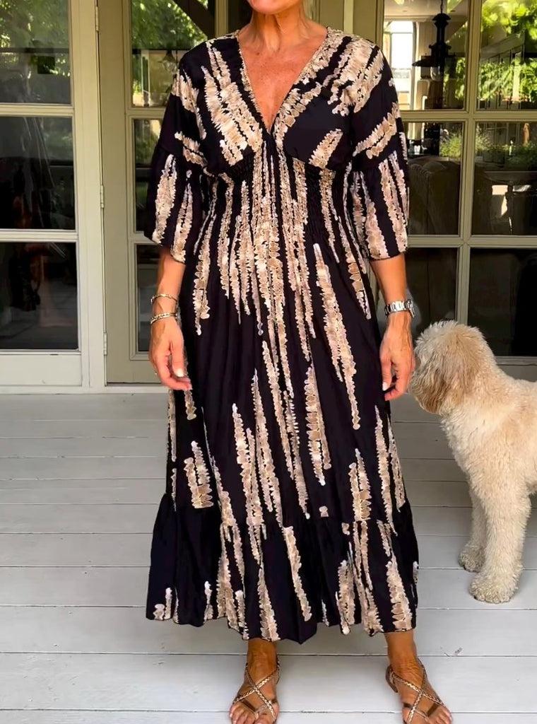 Clarice - Effortless Abstract Dress