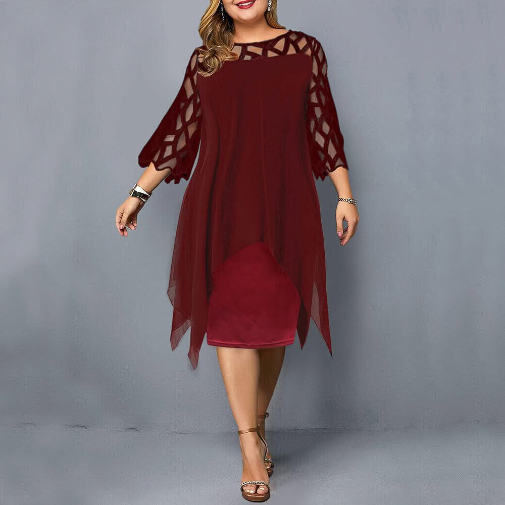 Jamie | Chic Plus Size Midi Dress