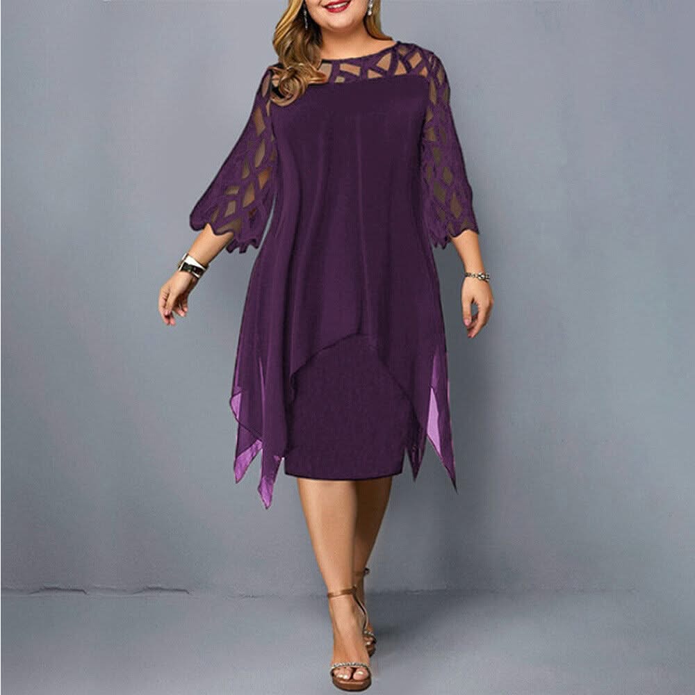 Jamie | Chic Plus Size Midi Dress