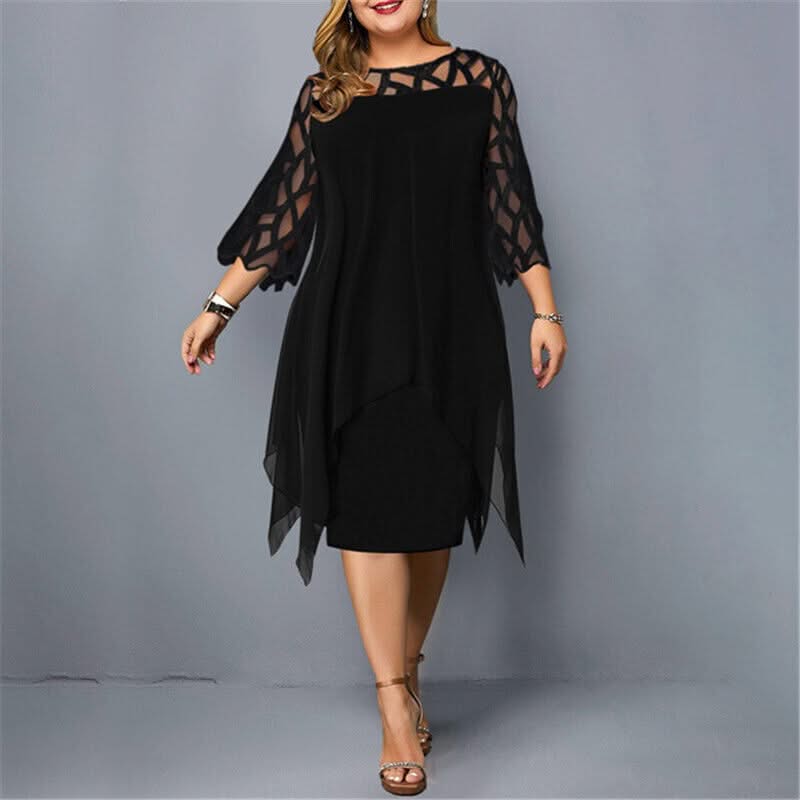 Jamie | Chic Plus Size Midi Dress