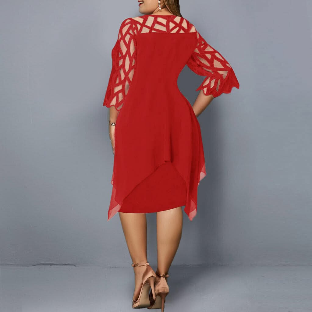 Jamie | Chic Plus Size Midi Dress