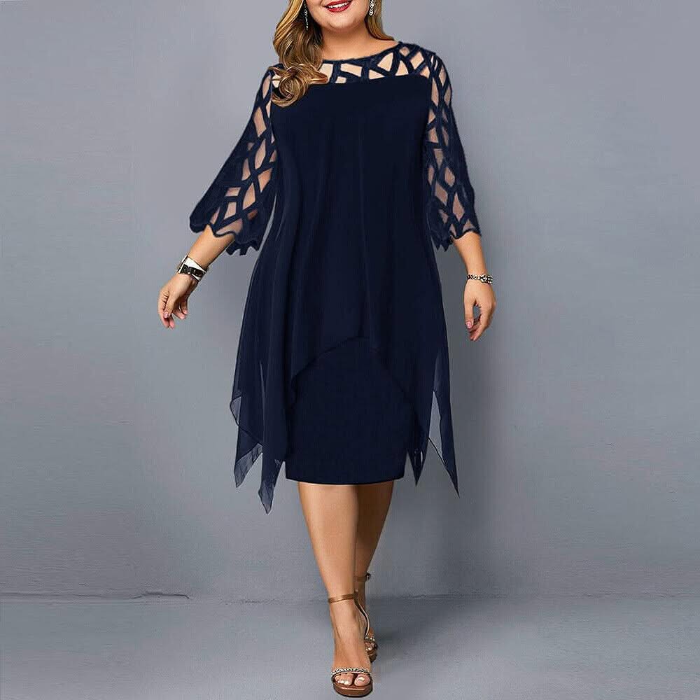 Jamie | Chic Plus Size Midi Dress