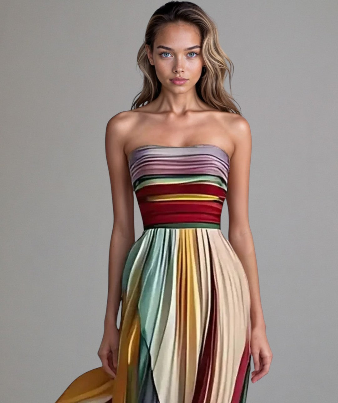 Talma™ | Effortless strapless A-line dress