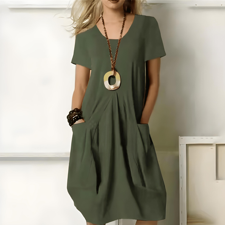 Katherine  | Elegant Dress With Tummy Coverage