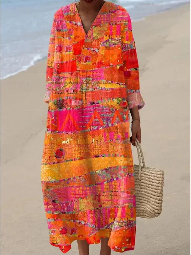Mariane - Abstract Printed Dress